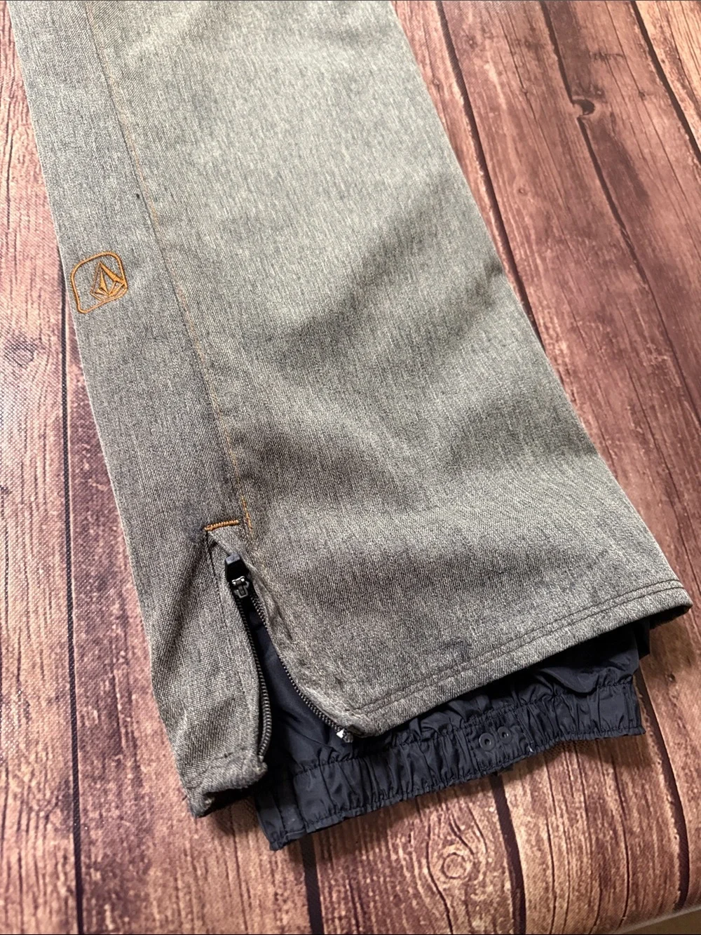 VOLCOM Grey Straight-Leg Snow Pants